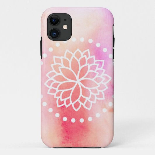 Waterverf Lotus iPhone 5/5s Hoesje (Achterkant)