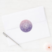 Waterverf Lotus Mandala Namaste Yoga Ronde Sticker (Envelop)