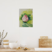 Waterverf Lotus Poster (Keuken)