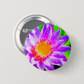 Waterverf Lotus Ronde Button 5,7 Cm (Voorkant /achterkant)