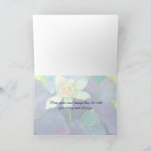 Waterverf lotusbloem die aan je denkt kaart (Binnen)