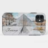 Waterverf Louvre iPhone Case – Artistic Paris (Achterkant (horizontaal))