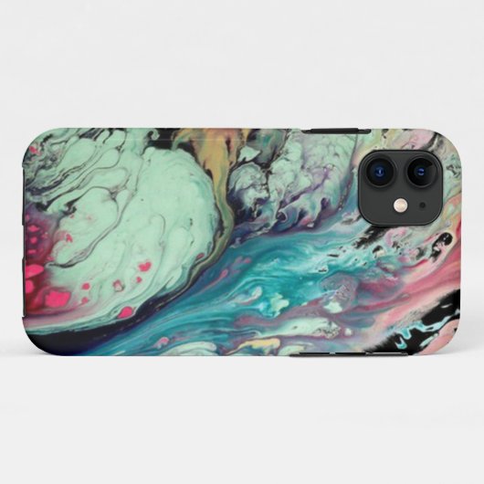waterverf Love Case-Mate iPhone Case (Achterkant (horizontaal))