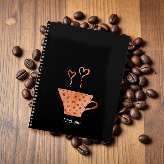 Waterverf Love Coffee Mok Monogrammed Planner