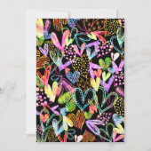 Waterverf Love Heart Mode Design Feestdagenkaart (Voorkant)