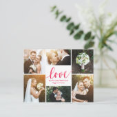 Waterverf Love Valentijnsdag Briefkaart (Staand voorkant)