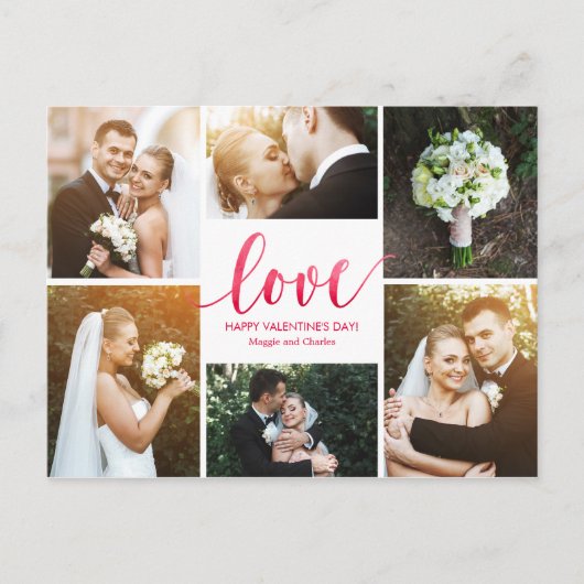 Waterverf Love Valentijnsdag Briefkaart (Voorkant)