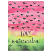 Waterverf Love Watermelon Hearts Klembord (Achterkant)