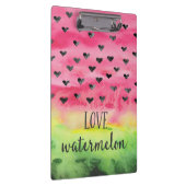 Waterverf Love Watermelon Hearts Klembord (Rechts)