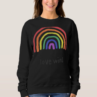Waterverf Love Wins Rainbow Paint Typografisch Trui