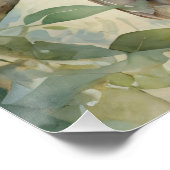 Waterverf Lovebirds Eucalyptus Tree Perfect Poster (Hoek)