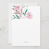 Waterverf Lovevogels Uitnodiging (Achterkant)