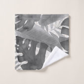 Waterverf Luana Tropisch neutraal Bad Handdoek (Wasdoekje)