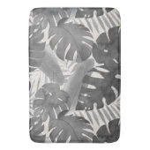 Waterverf Luana Tropische grijze bladeren bath Mat (Voorkant Verticaal)