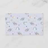 Waterverf Lucht Baby shower Informatiekaartje (Achterkant)