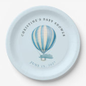 Waterverf-luchtballon Papieren Bordje (Voorkant)