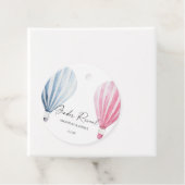 Waterverf luchtballonnen Geslacht onthullen Bedankjes Labels (In situ)