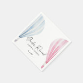 Waterverf luchtballonnen Geslacht onthullen Servet (Hoek)