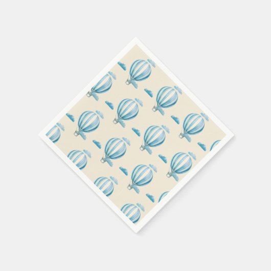 Waterverf-luchtballonnen Servet (Hoek)