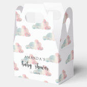 Waterverf luchten - Baby shower Bedankdoosjes (Geopend)