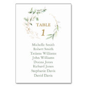 Waterverf luchtige groene trouw zitplaatskaart    kaart (Voorkant)