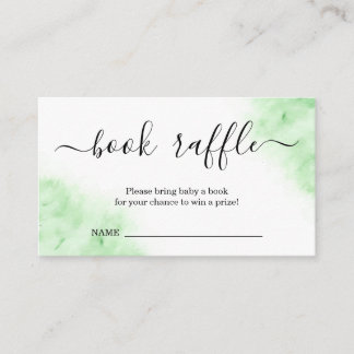 Waterverf luidop voor Baby shower Informatiekaartje