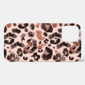 Waterverf luipaard dierprintpatroon Case-Mate iPhone case (Achterkant (horizontaal))