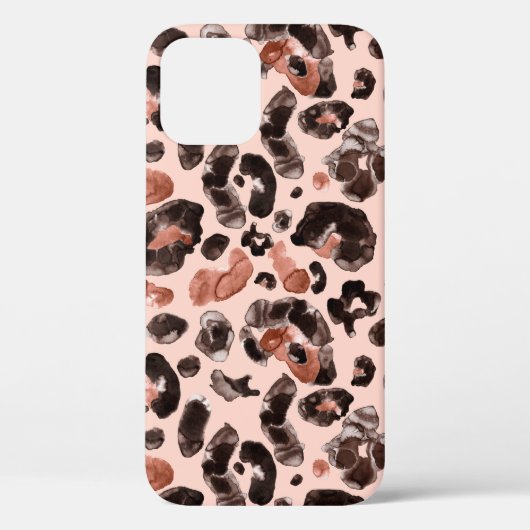 Waterverf luipaard dierprintpatroon Case-Mate iPhone case (Achterkant)