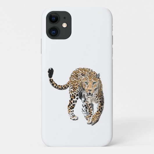 waterverf luipaard jungle kat geschilderd dier gro Case-Mate iPhone case (Achterkant)