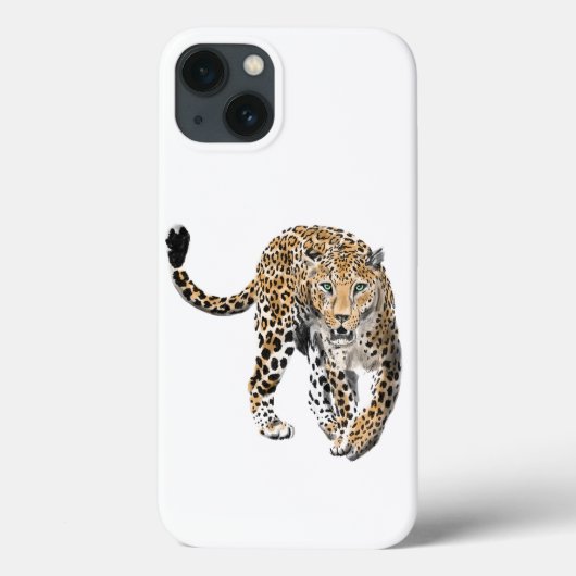 waterverf luipaard jungle kat geschilderd dier gro Case-Mate iPhone case (Achterkant)