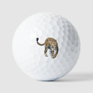 waterverf luipaard jungle kat geschilderd dier gro golfballen