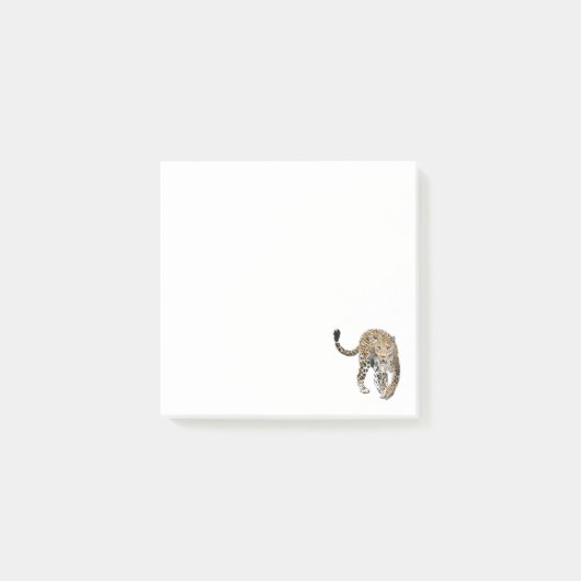 waterverf luipaard jungle kat geschilderd dier gro post-it® notes (Voorkant)