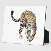 waterverf luipaard junglekat geschilderd dier groe fotoplaat (Zijkant)