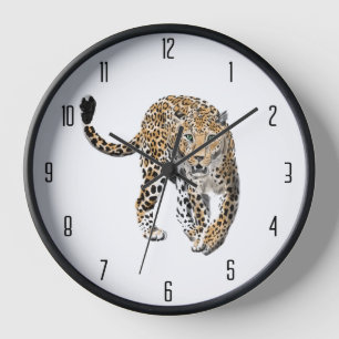 waterverf luipaard oerwoud kat geschilderd diereng