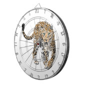 waterverf luipaard oerwoud kat geschilderd diereng dartbord (Voorkant Rechts)