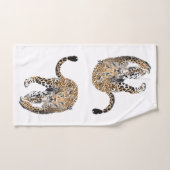 waterverf luipaard oerwoud kat geschilderd diereng handdoek (Handdoek)