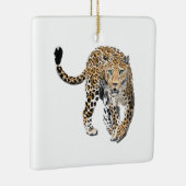 waterverf luipaard oerwoud kat geschilderd diereng keramisch ornament (Rechts)