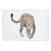 waterverf luipaard oerwoud kat geschilderd diereng kussensloop (Voorkant)