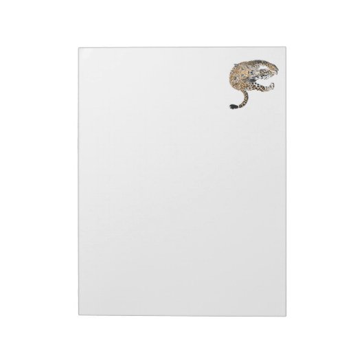 waterverf luipaard oerwoud kat geschilderd diereng notitieblok (Linkerzijde)