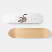 waterverf luipaard oerwoud kat geschilderd diereng persoonlijk skateboard (Horizontaal)