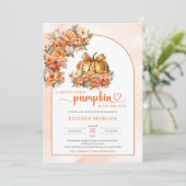 Waterverf luipaard pompoen met koperen boog kaart (Staand voorkant)