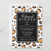 Waterverf Luipaard Print | repetitie diner Kaart (Voorkant)