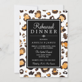 Waterverf Luipaard Print | repetitie diner Kaart