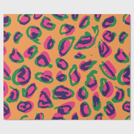 Waterverf luipaard voor illustratie van dierlijk a cadeaupapier (Vlak)