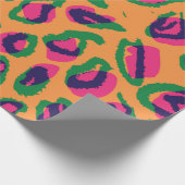 Waterverf luipaard voor illustratie van dierlijk a cadeaupapier (Hoek)