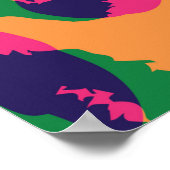 Waterverf luipaard voor illustratie van dierlijk a poster (Hoek)