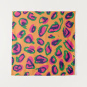 Waterverf luipaard voor illustratie van dierlijk a wandkleed (Voorkant)