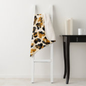 Waterverf luipaardhuid, stropdas-kleurstof gradiën sherpa deken (In situ)