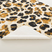 Waterverf luipaardhuid, stropdas-kleurstof gradiën sherpa deken (3/4)