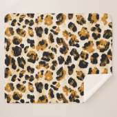 Waterverf luipaardhuid, stropdas-kleurstof gradiën sherpa deken (Voorkant (horizontaal))